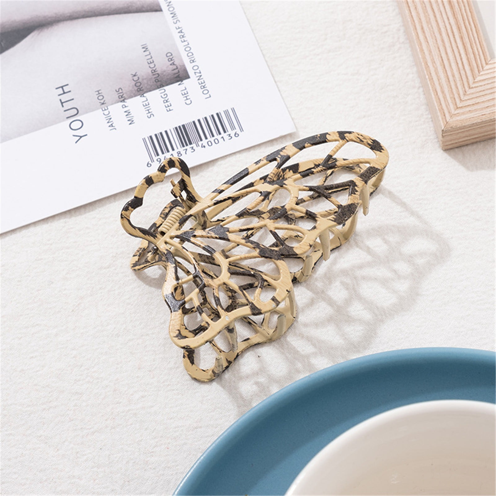 Baby Clips for Hair Mini Hair Jaw Hair Clip Strong Hold Vintage Metal