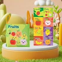 Baby Cloth Book with Crinkle Sound – Multicolor Soft Fabric Sensory Learning Toy for Newborns Toddlers Tear Resistant Chew Safe Interactive Pages Machine Washable