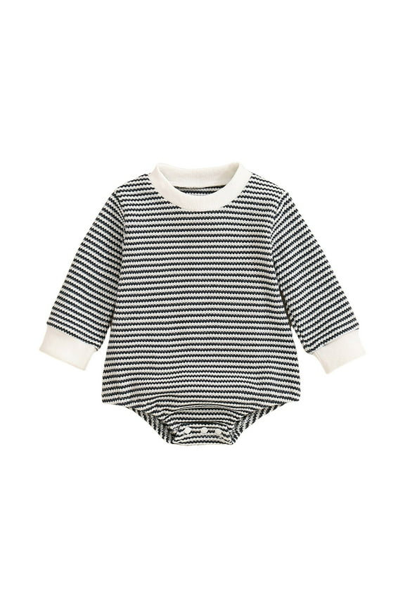 Baby Girls Clothes Halloween Baby Girl Outfit Pumpkin Sweatshirt Romper Long Sleeve Onesie Jumpsuit Fall Winter Clothes Dark Blue 0-3 Months