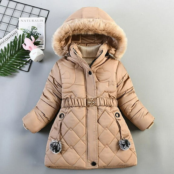 Baby Clothes Baby Girl Jacket Autumn Winter Fashion Hooded Long Coat Thick Jacket For Outerwear Baby Girl WarmJjacket