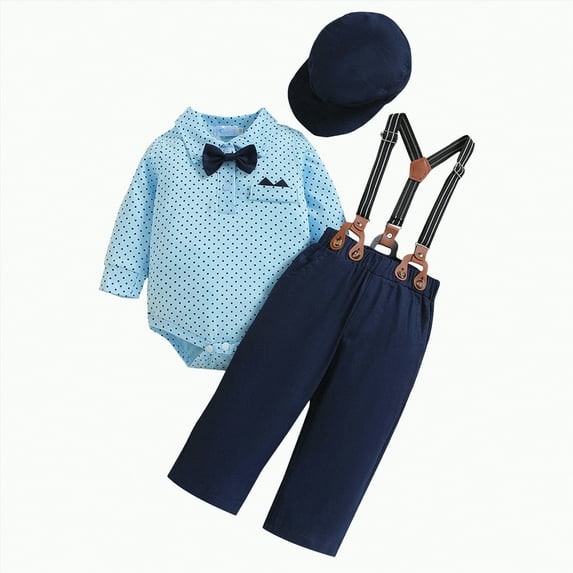 Baby Clothes Boy Kids Boys Fall/Winter Prints Long Sleeve Pocket 2T 3T 4T 5T Party Wear Set 2Pcs