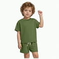 thumbnail image 1 of Baby Clothes Boy Kids Summer Unisex Cotton Elastic Print Short Sleeve Beach 3 6 12 18 24 Months 3T Pants Set Boys Outfits T-shirt Tops Shorts 2PCS 2 Piece, 1 of 9