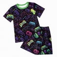 thumbnail image 1 of Baby Clothes Boy Outfits for Boys Child Kids Summer Cute Printed Short Sleeved Sports 12 18 24 Month 3T 4T 5T Shorts Outfit Set Hoodie Sweatshirt Tops and 2-Piece, 1 of 6