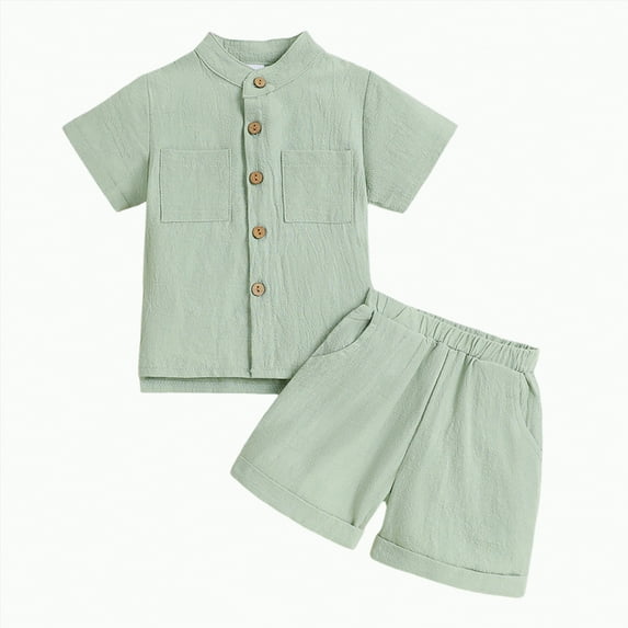 Baby Clothes Boy Toddler Boys Sets Kids Summer Cotton Elastic Short-sleeved Running Suit 1t 2t 3t 4t 5t 6t T-Shirts Waist Shorts 2Pcs Outfits Playwear 2PCS Set