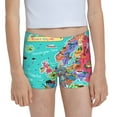 Easygdp Cartoon Map Of Europe Girls Hipster Cotton Underwear Little