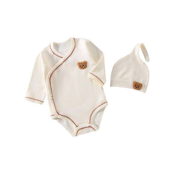 Baby Clothes Hospital Girl Boy Romper Long Sleeve Cotton 0 6 Months Unisex Baby Jumpsuit