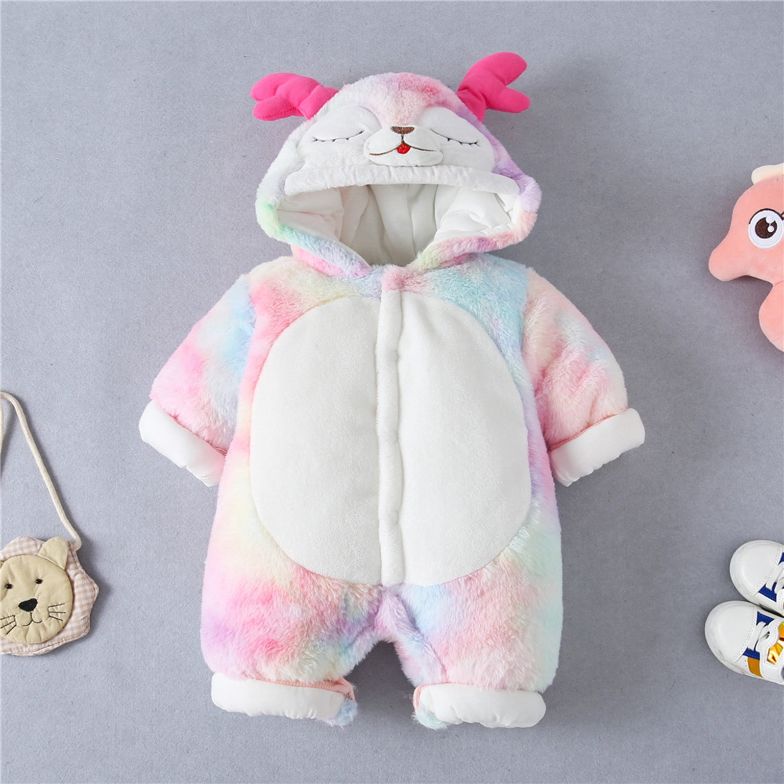 Baby Clothes Newborn Boy Girl Thick Fleece Snowsuit Winter Warm Coats