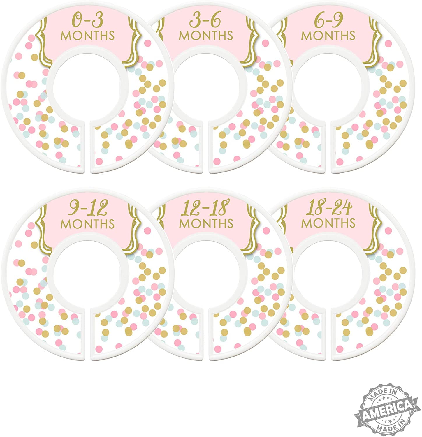 Baby Clothes Size Dividers, Baby Closet Organizers, Size Dividers, Baby