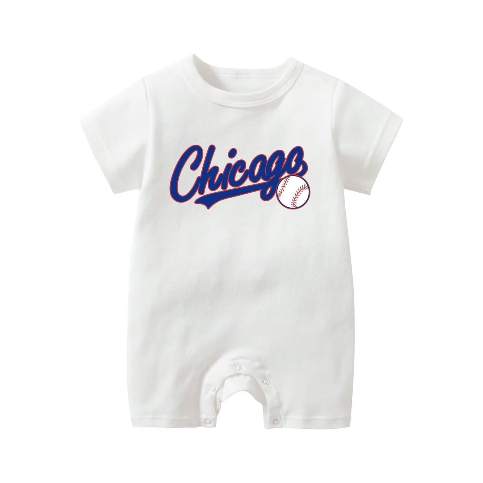 Baby Clothes Unisex Bodysuit Casual Baseball Letter Print Rompers
