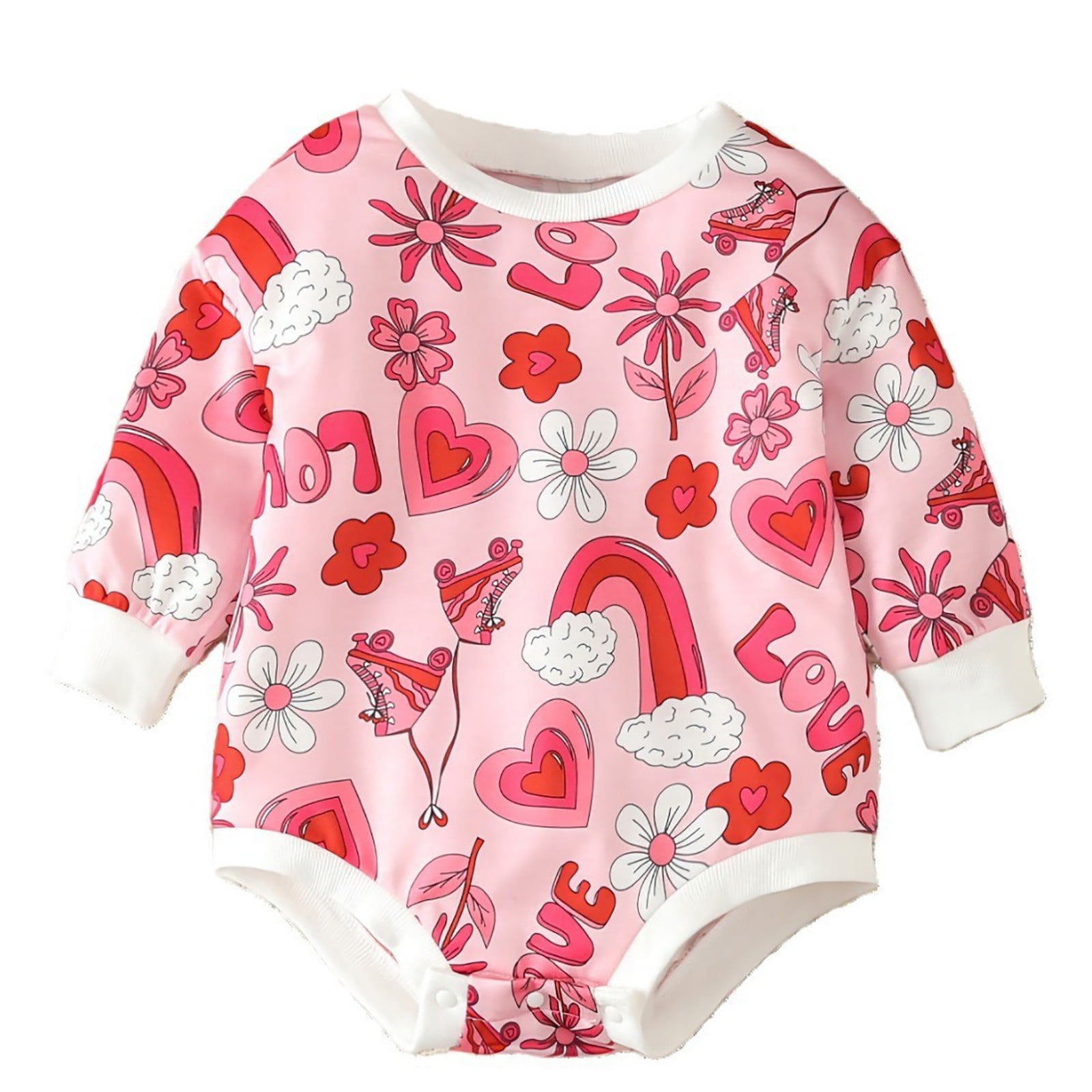 Baby Clothes Unisex Toddler Baby Boys Girls Long Sleeve Letter Prints