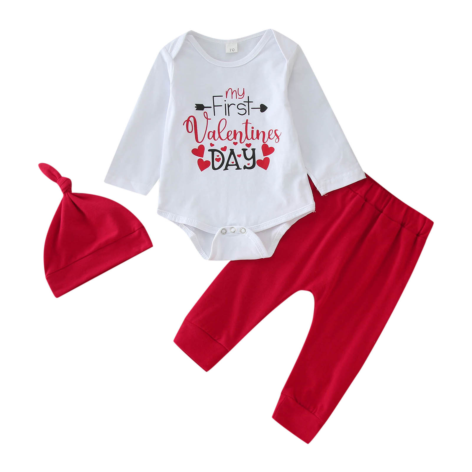 Baby Clothes for Girls 2Pcs Valentine'S Day Long Sleeve Letter Printed