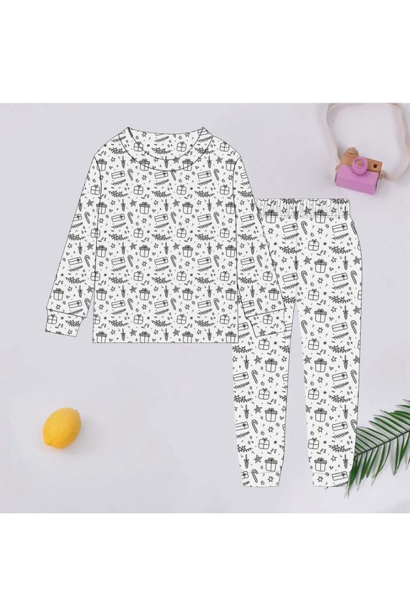 Baby Clothes for Girls Diy Hand Painted Long Sleeve Top and Shorts Breathable Home Set Girls Outfits White 2-3 Years