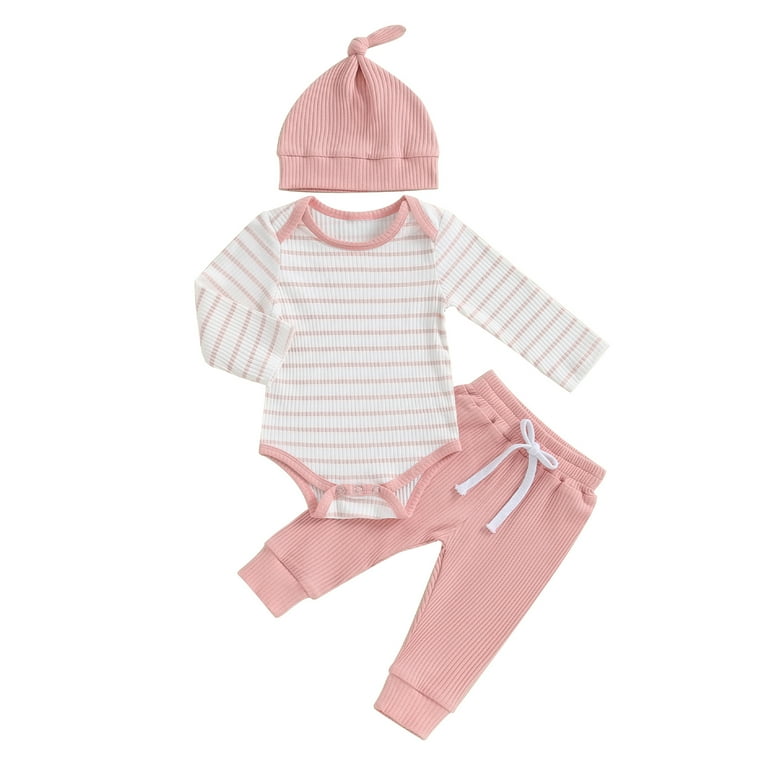 Crew Stripe Romper - Pink Crew Stripe Romper - Pink