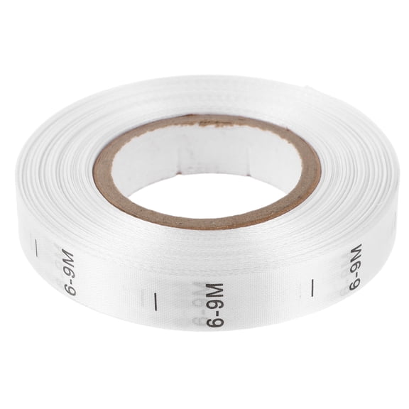 OUNONA Digital Size Labels for Clothes, Clear Fabric Tags with Month Markings for Sewing and Garment Organization