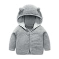 thumbnail image 1 of Baby Coat Children's Coral Down Coat Baby Clothes Thickened Warm Boys and Girls Hooded Top, 1 of 8