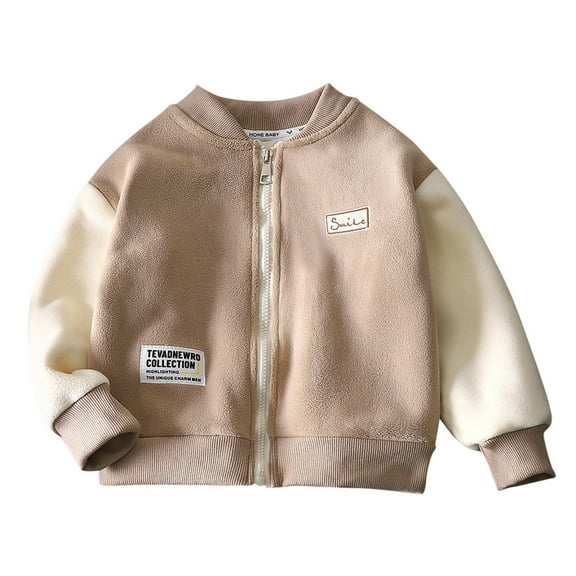 Baby Coat Cute Cartoon Animal Printed Long Sleeve Thick Warm Outerwear for Boys 6-12 Months