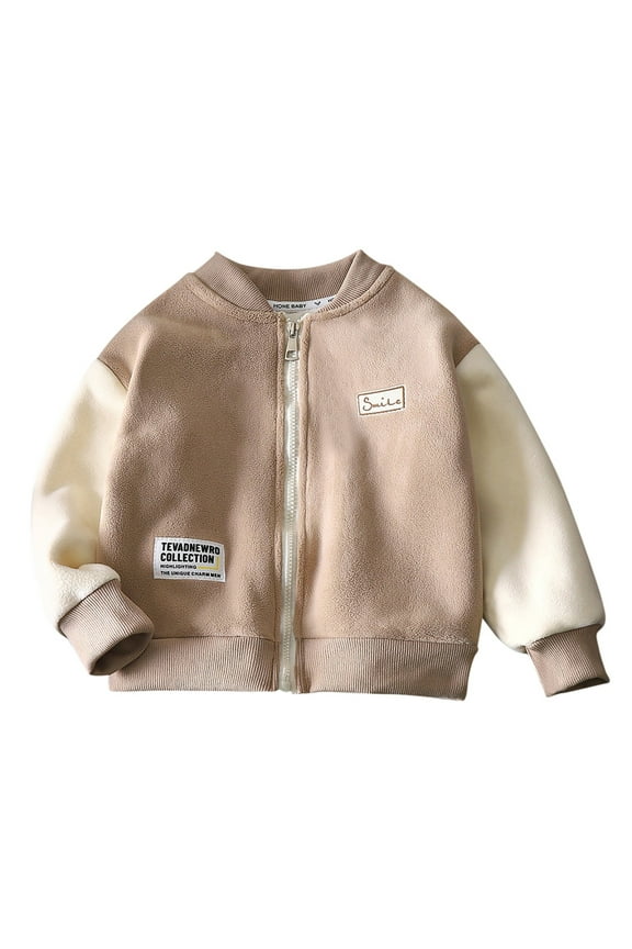 Baby Coat Cute Cartoon Animal Printed Long Sleeve Thick Warm Outerwear for Boys 6-12 Months