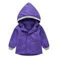 thumbnail image 1 of Baby Coat,Toddler Boys Girls Winter Coat with Pocket Hooded Jacket Zipper Windproof Outwear Rain Jacket Boys Size 8 Toddler Shirt 3T, 1 of 4