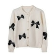 Baby Coats Bowknot Sweater Cardigan Jacket for Small and MediumSized