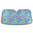 thumbnail image 1 of Baby Colorful Unicorns Car Windshield Sun Shade Foldable Car Front Window Visor Heat and UV Protection 53x23.5, 1 of 8