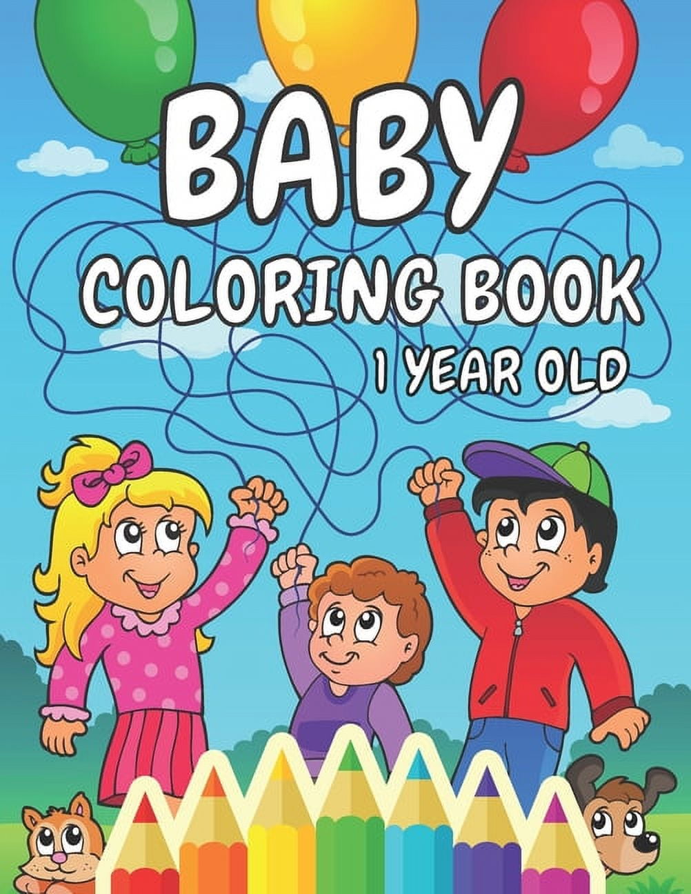 My First Coloring Book for Toddlers: Lovingly Designed Coloring Pages for  Kids 1-3 Years Old  Large Motifs for Coloring to Promote Creativity and  Motor Skills: Jansen, Jonas: 9798841857303: : Books