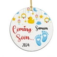 thumbnail image 1 of Baby Coming Soon 2025 Ceramic Ornament, Personalized Baby Bump First Christmas Ornament, Pregnancy Announcement Ornament Gift for Husband Grandparents Name New Baby Boy Girl Ornament Xmas 5qYiqz, 1 of 6