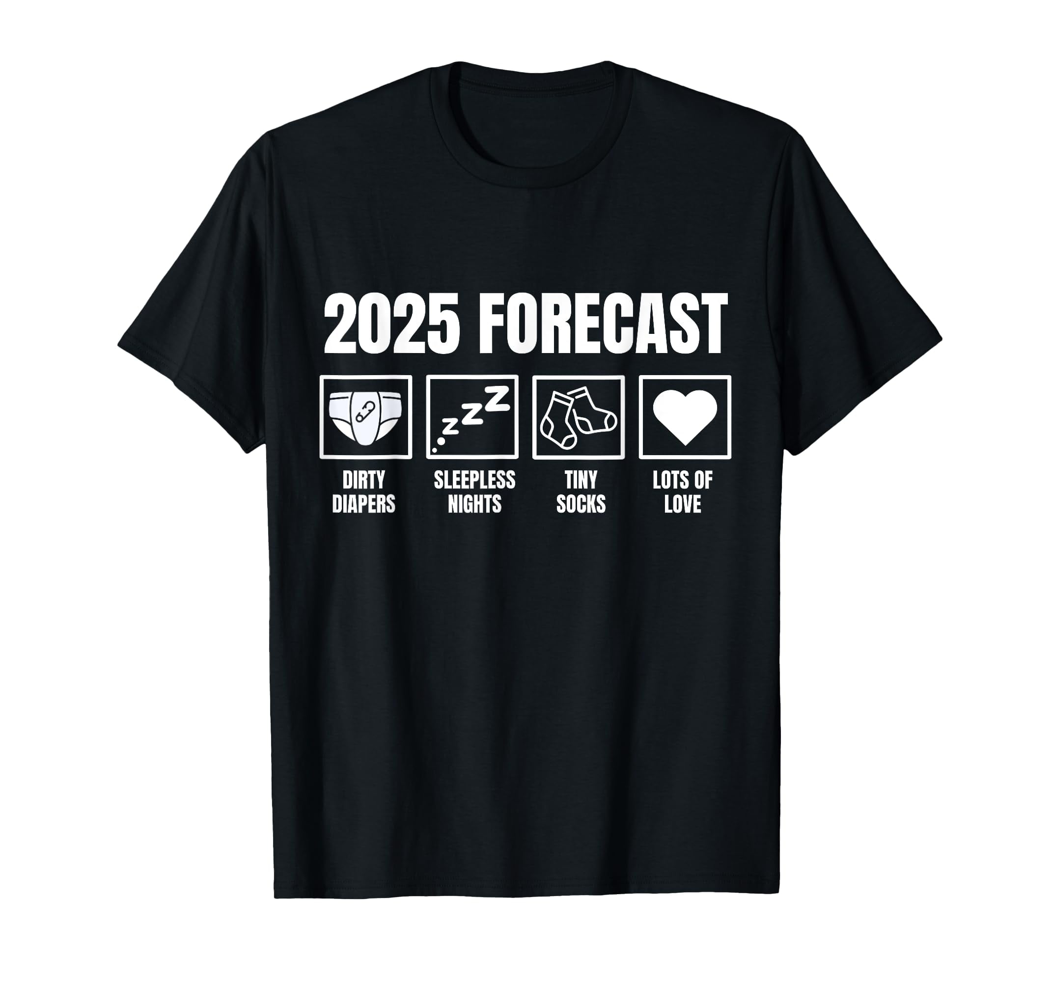 Baby Coming Soon 2025 Pregnancy Announcement Forecast Baby TShirt