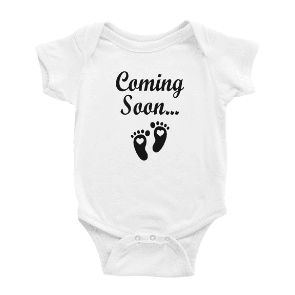 Baby Coming Soon Cute Baby Bodysuit Newborn Clothes