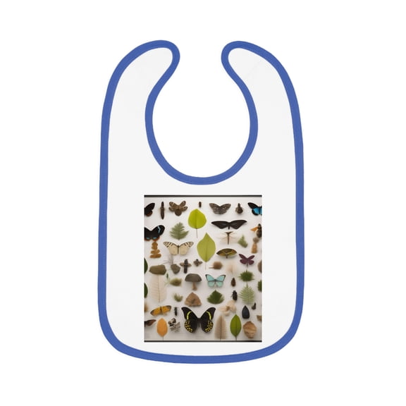 Baby Contrast Trim Jersey Bib