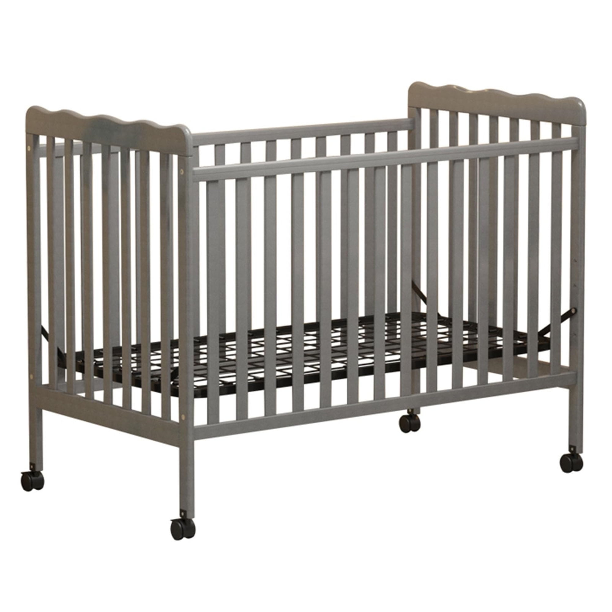 Baby Convertible Crib 3 In 1 Converts from Baby Crib to Toddler Bed New Zealand Pinewood Baby Bed with Locking Wheels and Teething Rail Crib with 4