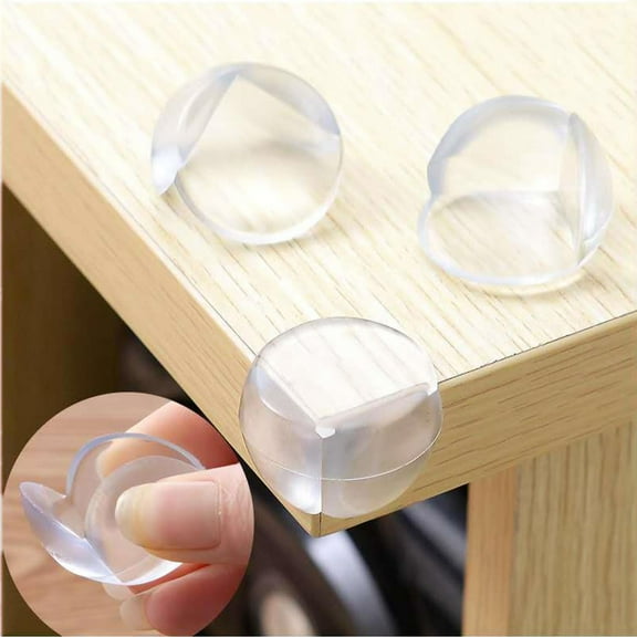 Baby Corner Protectors | Clear PVC Edge Guards for Baby Safety | Transparent Cushion Pads for Furniture | Corner Sleeves for Table Edges | Strong | 1 Pack