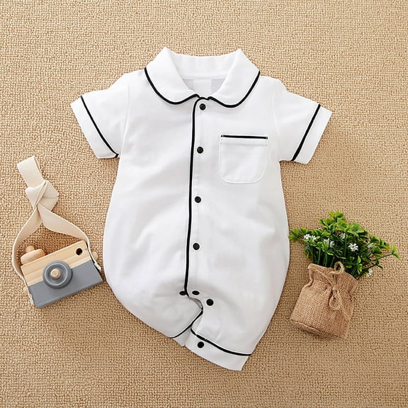 Baby Cotton Bodysuits Baby Girls Long-Sleeve Bodysuit Kids Pajamas Boys Baby Girls' Clothing 12-18 Months Baby Girl Pajamas