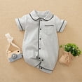 thumbnail image 1 of Baby Cotton Bodysuits Unisex Babies' Long-Sleeve Bodysuit Kids Pajamas Boys Clothes 0-2 Months Pajamas Boys, 1 of 6