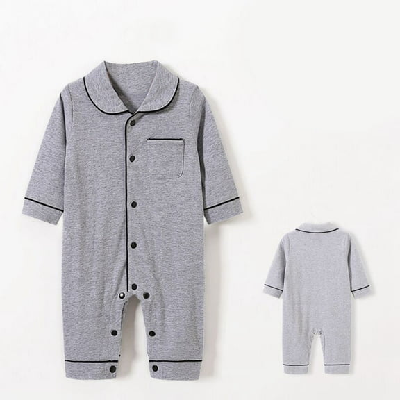 Baby Cotton Bodysuits Baby Girls' Long Sleeve Onesie Bodysuits Kids Pajamas Boys Baby Boy'S Clothing 6-12 Months Boy Pajamas