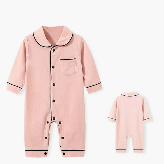 Baby Cotton Bodysuits Unisex Babies' Long-Sleeve Bodysuit Girl Outfits Girl Clothes 12-18 Months Boy Pajamas