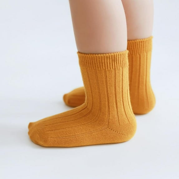 Baby Cotton Crew Socks Unisex Baby Sock Soft Cozy Ankle Socks for Newborn Infant Toddlers Kids 0-5T