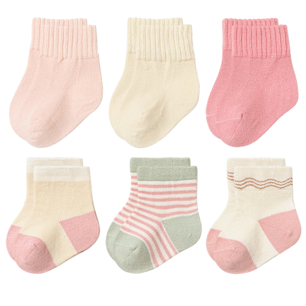 Baby Cotton Grip Sock Winter Warm Thick Non Slip Toddler Boy Girls Crew