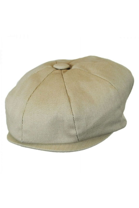 Baby Cotton Newsboy Cap - 46cm (12-18 M) - Beige