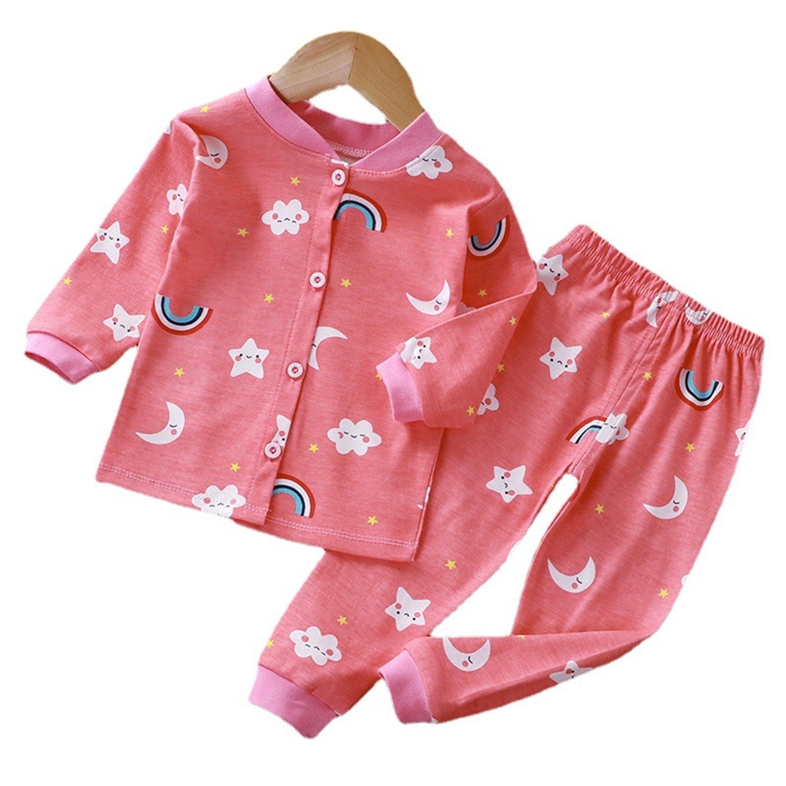 Baby Cotton Print Romper Pajamas Unisex Sleepsuits Boys Girls Jumpsuit