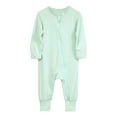thumbnail image 1 of Baby Cotton Rompers Footless Pajamas Zipper Long Sleeve Sleeper Jumpsuit Boy Winter Clothes, 1 of 6