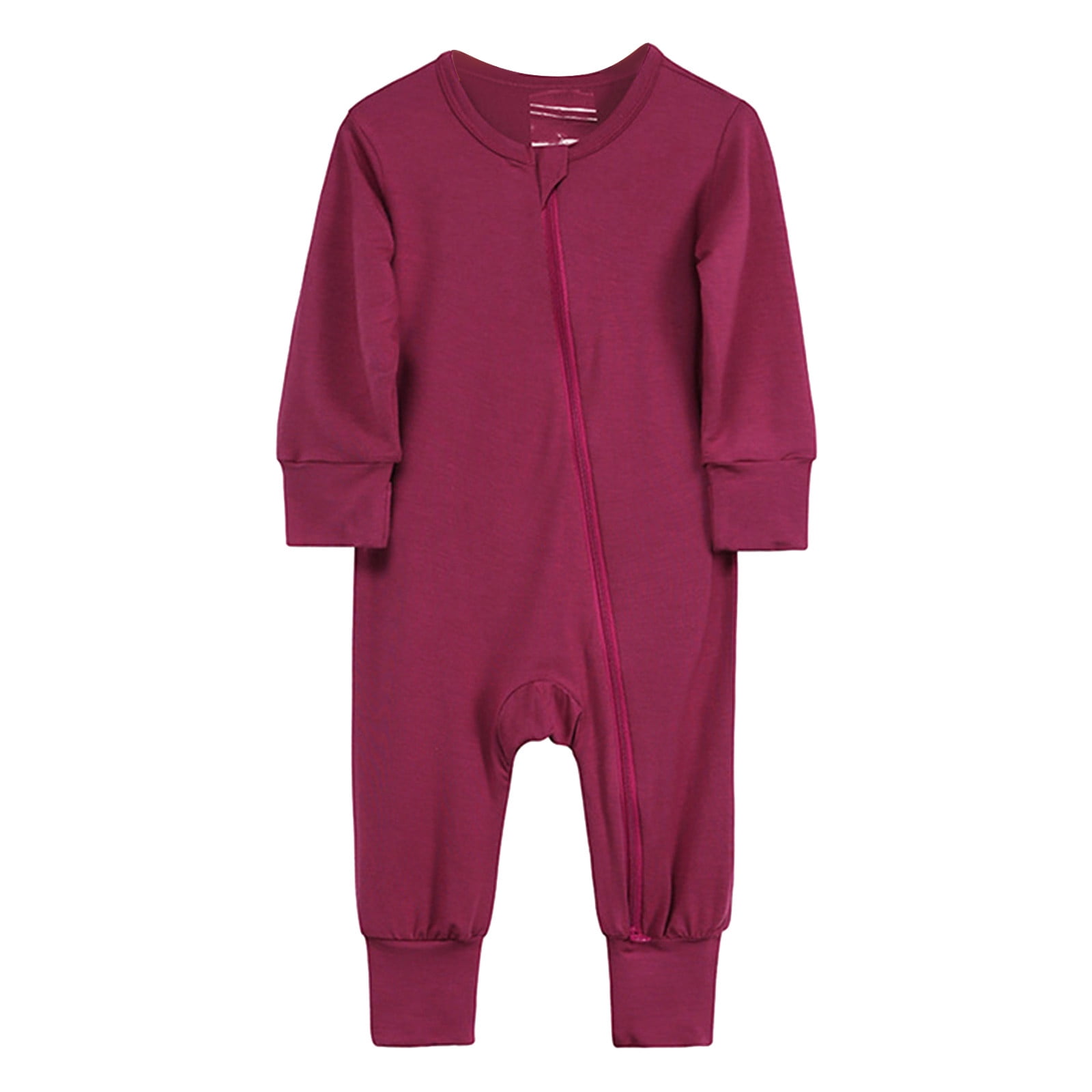 Baby Cotton Rompers Footless Pajamas Zipper Long Sleeve Sleeper Jumpsuit Warm Baby Clothes 12 Month Easter Outfit Boy Walmart