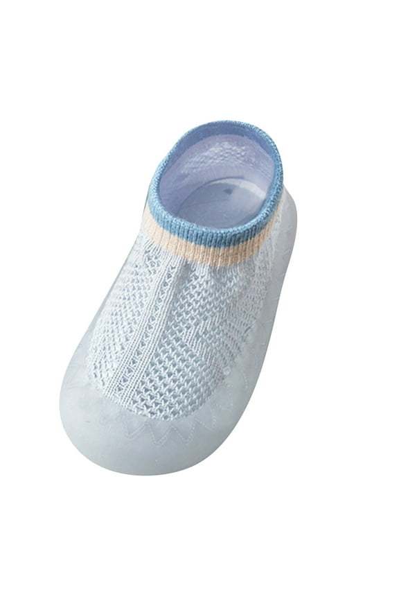 Baby Cotton Sock Shoes Non- Breathable Slippers Sneakers Walking Shoes for 0-6 Months