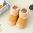 thumbnail image 1 of Baby Cotton Sock Shoes Non Floor Slipper Soft Sole Winter Sneaker Walking Shoes for Toddler Girls Boys 6-12 Months, 1 of 5