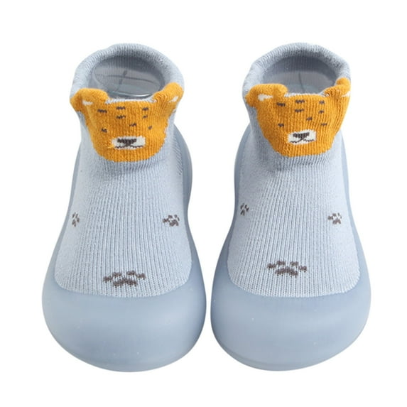 Baby Cotton Sock Shoes Non Floor Soft Rubber Sole Sneakers Boys Girls Walking Socks Shoes for Baby Girls Boys 3-3.5 Years