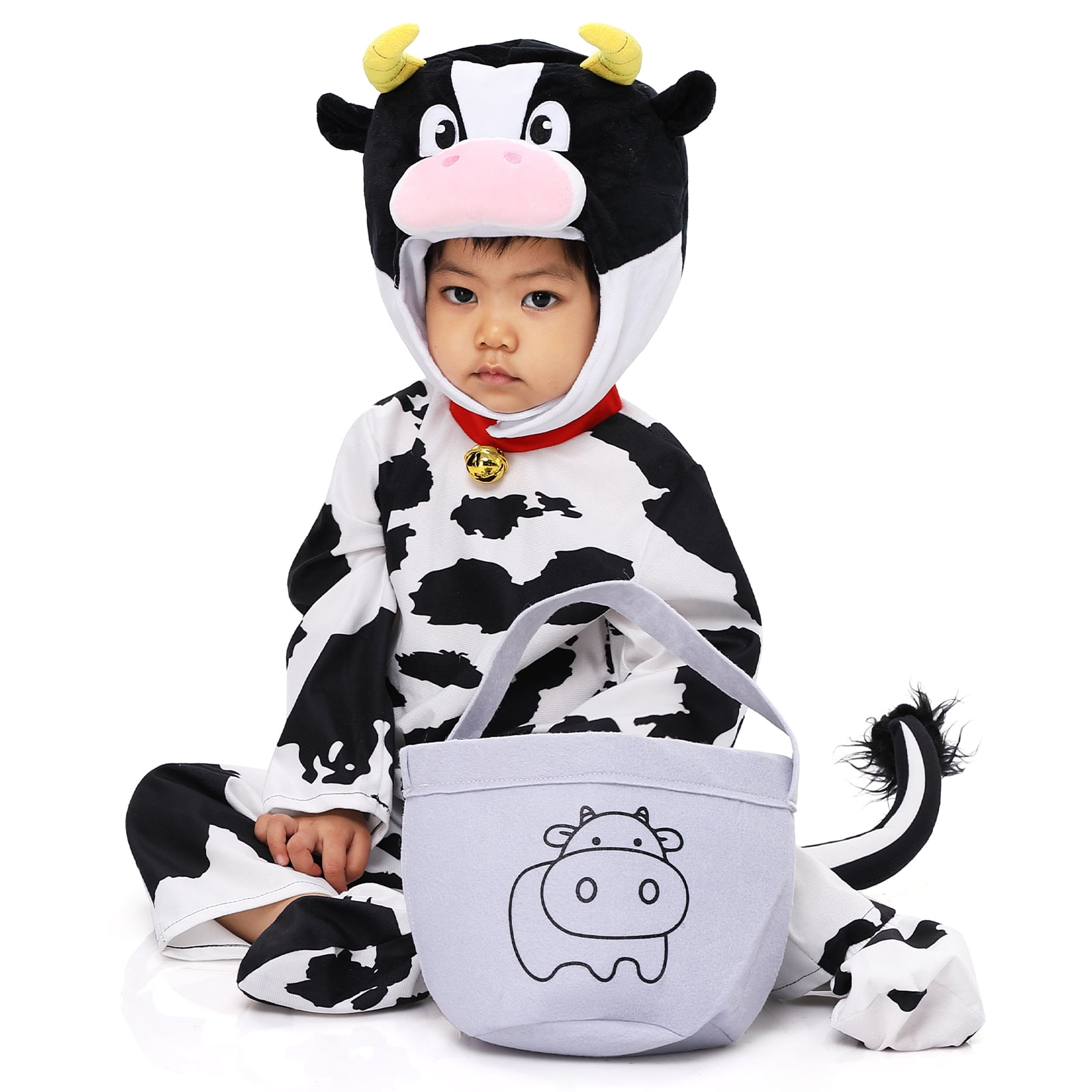 Baby Cow Costume Lovely Deluxe Set for Kids Halloween Trick or Treat