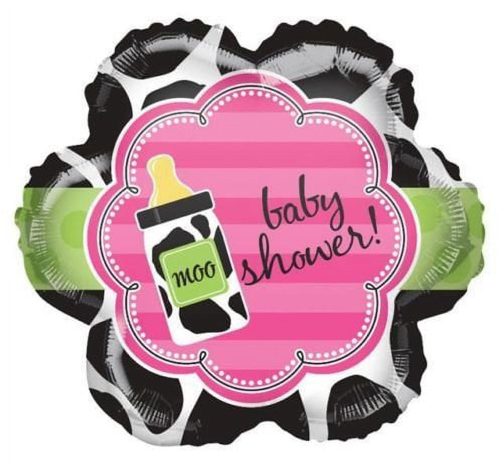 Baby Cow Print Baby Shower Party Baby Cow Print Girl 18 Inch Foil