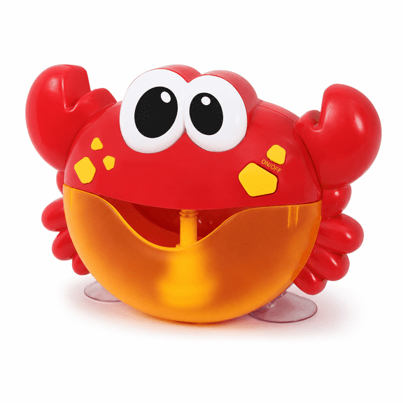 Baby Crab Bubble Machine Music Bubble Maker Bath Baby Bath Shower Fun Red Plastic Toy