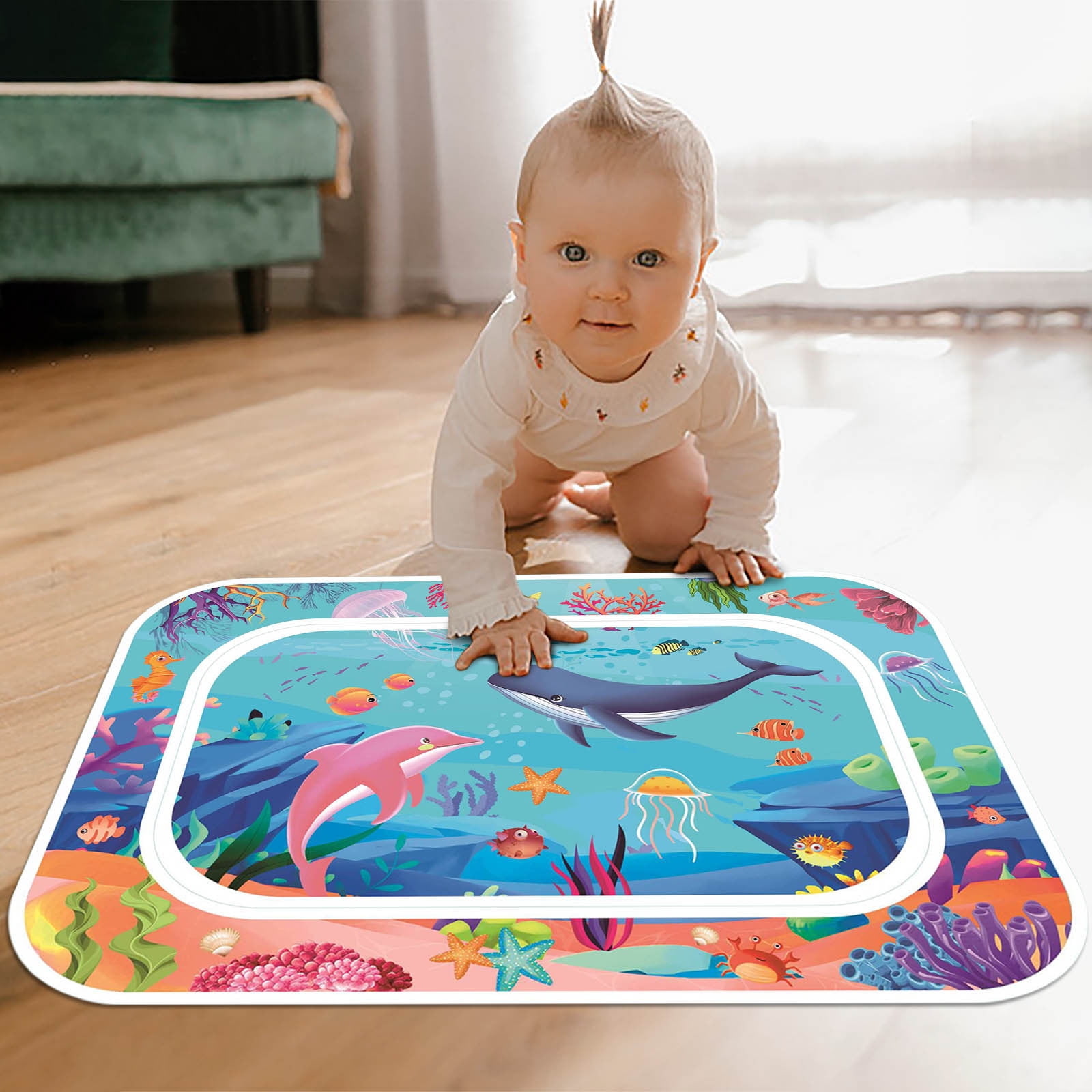 Baby Crawling Mat Baby Pat Water Mat Large Prone Pat Water Mat Pat