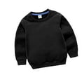 thumbnail image 1 of Kids Baby Crew Neck Sweatshirts Winter Long Sleeve Pullover Solid Color Fall Sweatshirt Casual Loose Blouse Shirts 2-3T Tops, 1 of 4