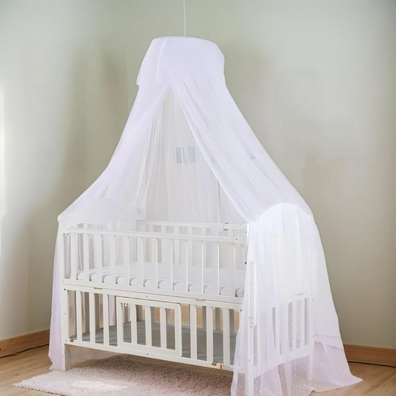 Baby Crib Bed Mosquito Net White
